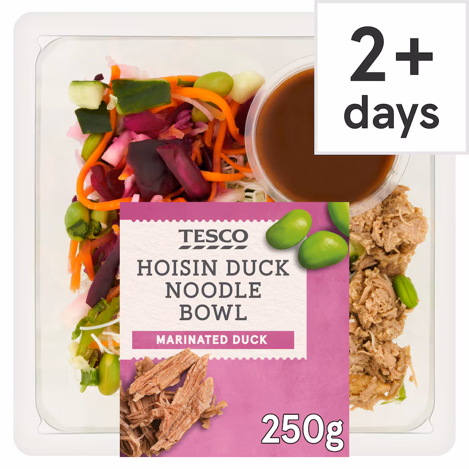Tesco Marinated Duck Noodle Bowl - Hoisin 250g