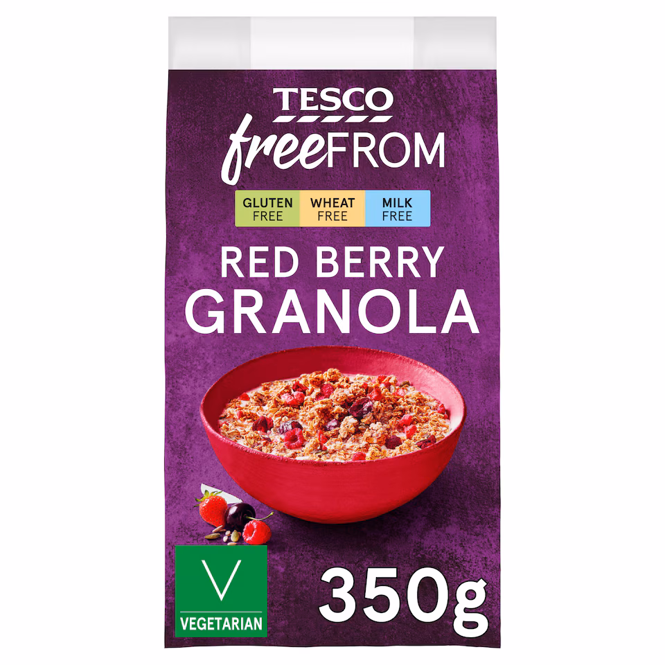 Tesco Free From Red Berry Granola 350g