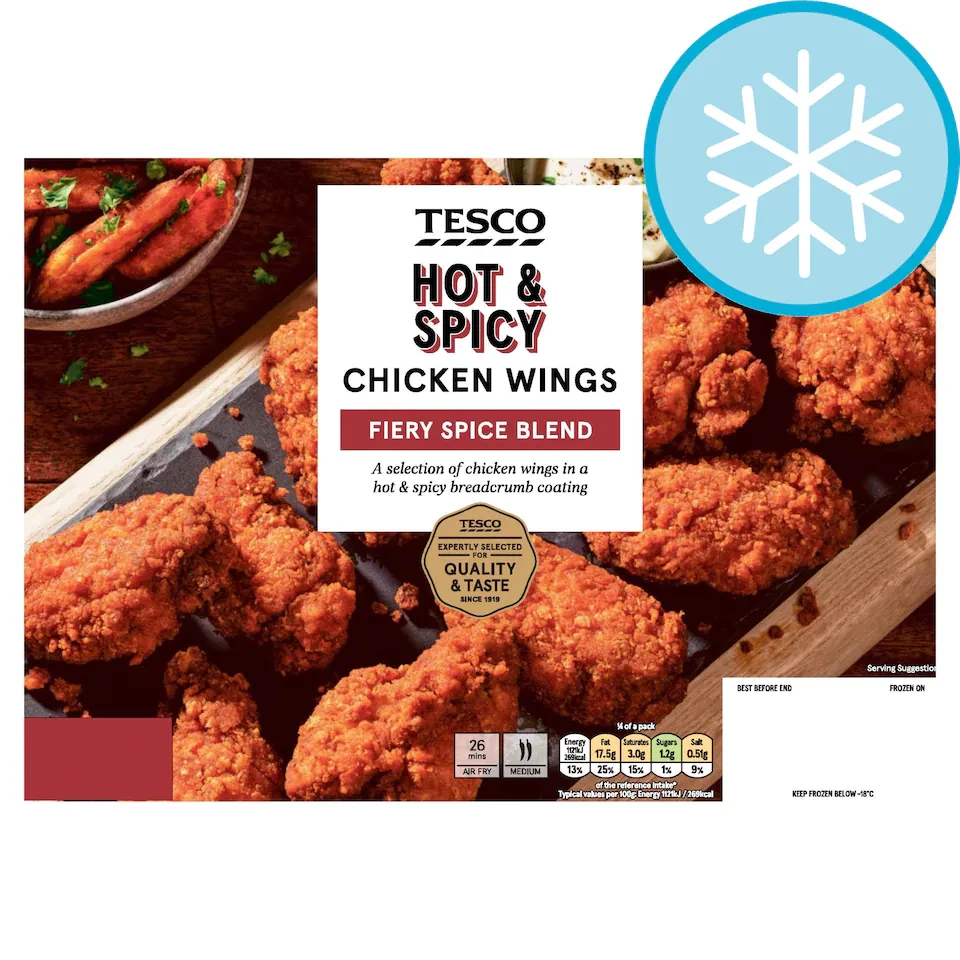 Tesco Hot & Spicy Chicken Wings 650G
