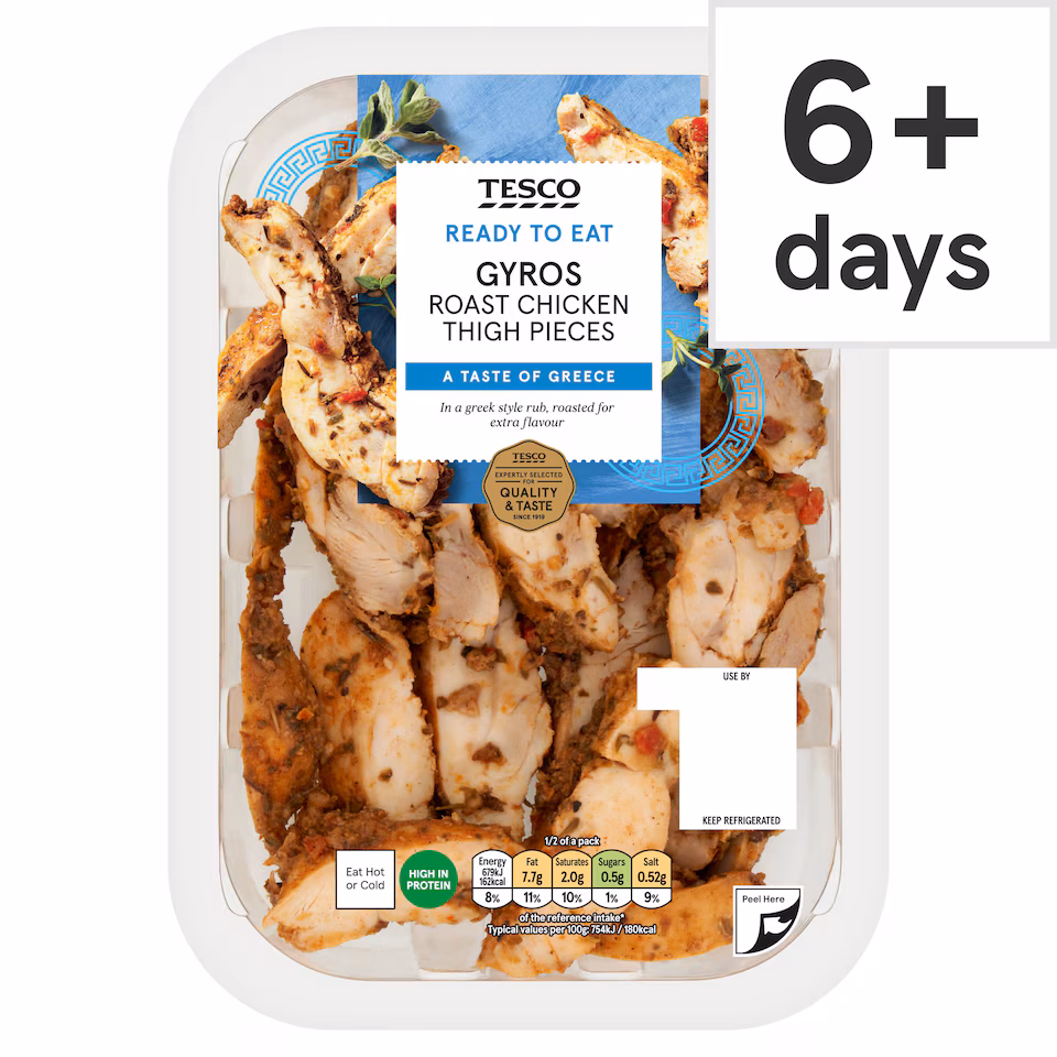 Tesco Greek Inspired Chicken Thigh Strips 180g