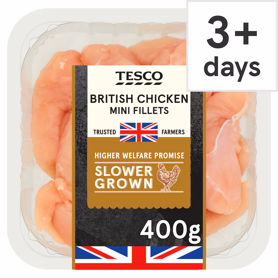 Tesco Slower Grown Chicken Mini Fillets 400g