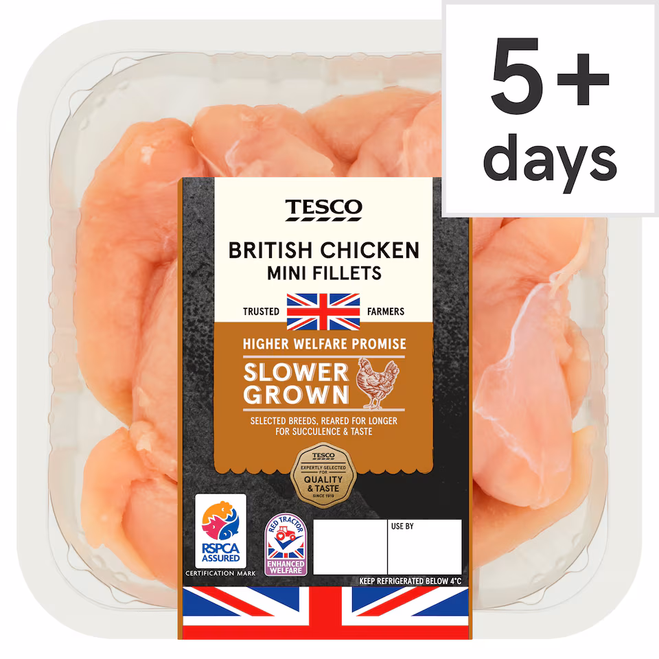 Tesco Slower Grown Chicken Mini Fillets 400g