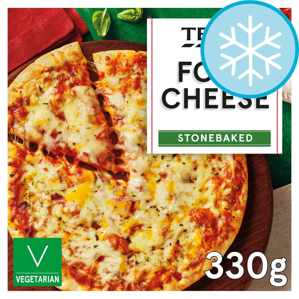 Tesco Four Cheese Stonebaked Pizza 330g