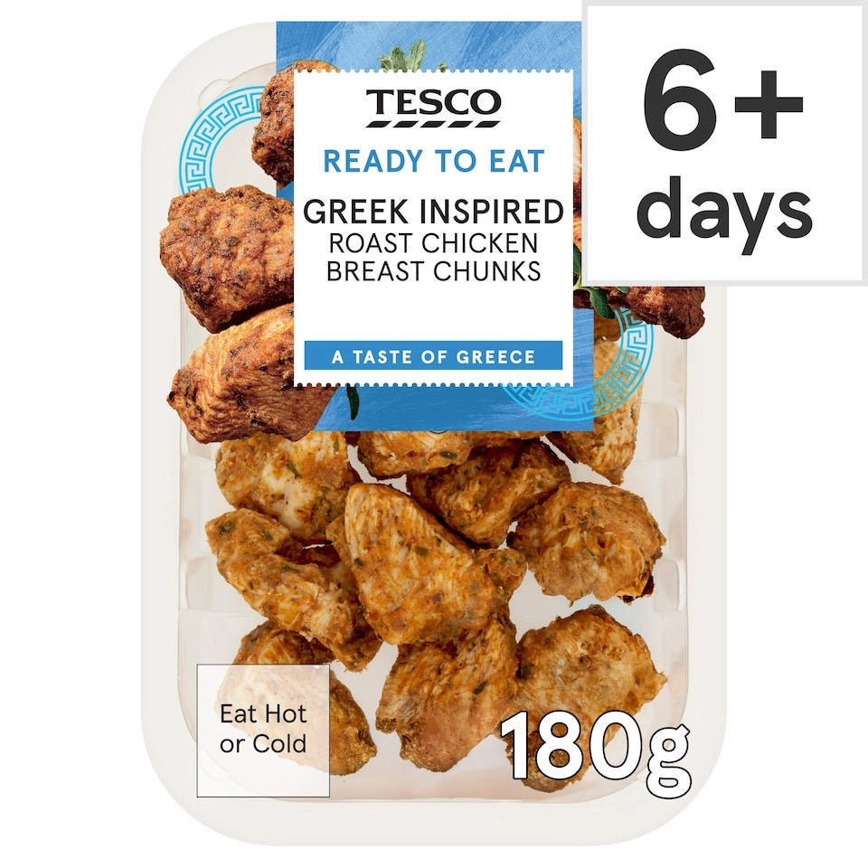 Tesco Greek Inspired Roast Chicken Breast Chunks 180g