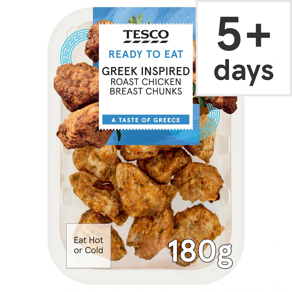Tesco Greek Inspired Roast Chicken Breast Chunks 180g