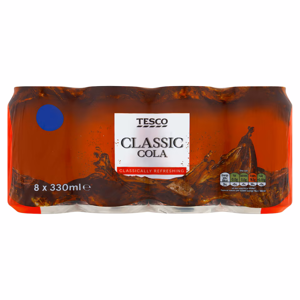 Tesco Classic Cola 8 x 330ml