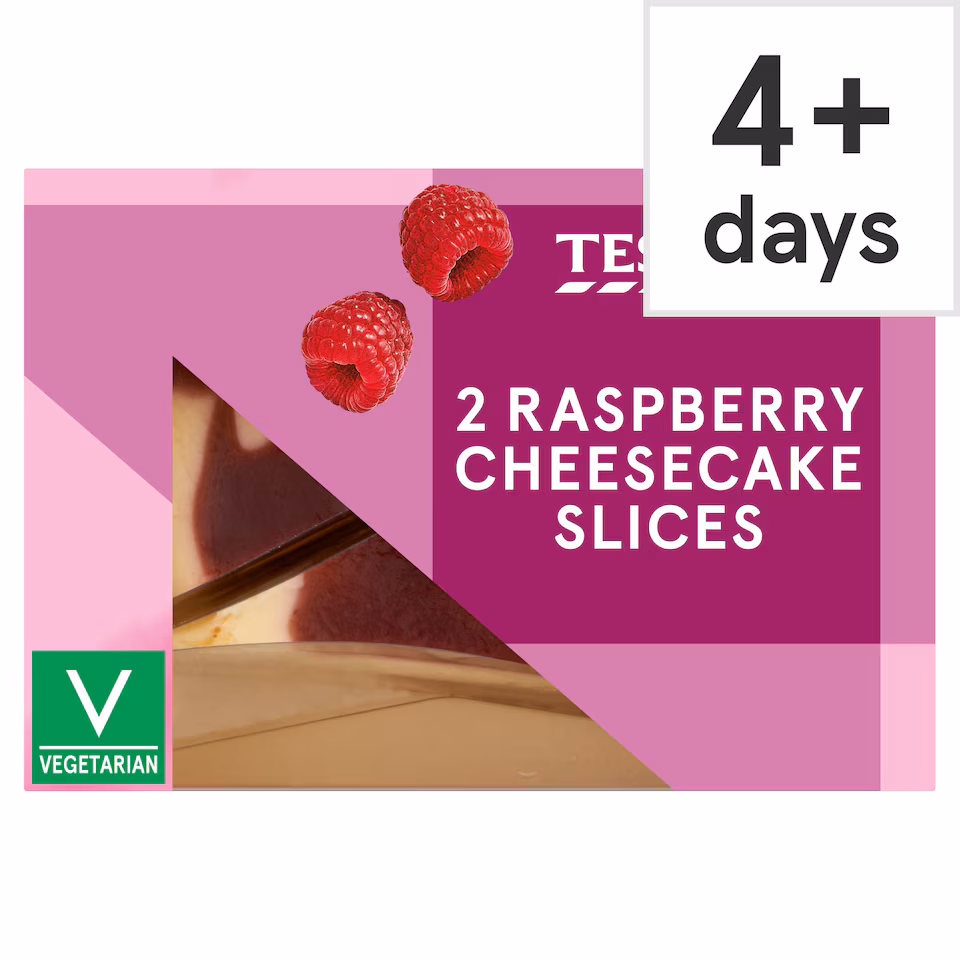 Tesco 2 Raspberry Cheesecake Slices 180g