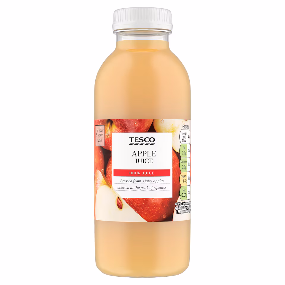 Tesco 100% Pressed Apple Juice 330Ml