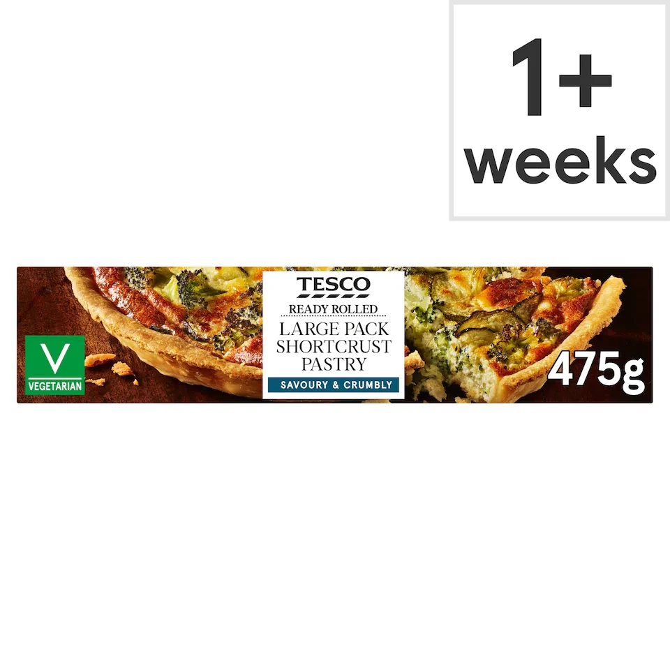 Tesco Large Pack Shortcrust Pastry 475G