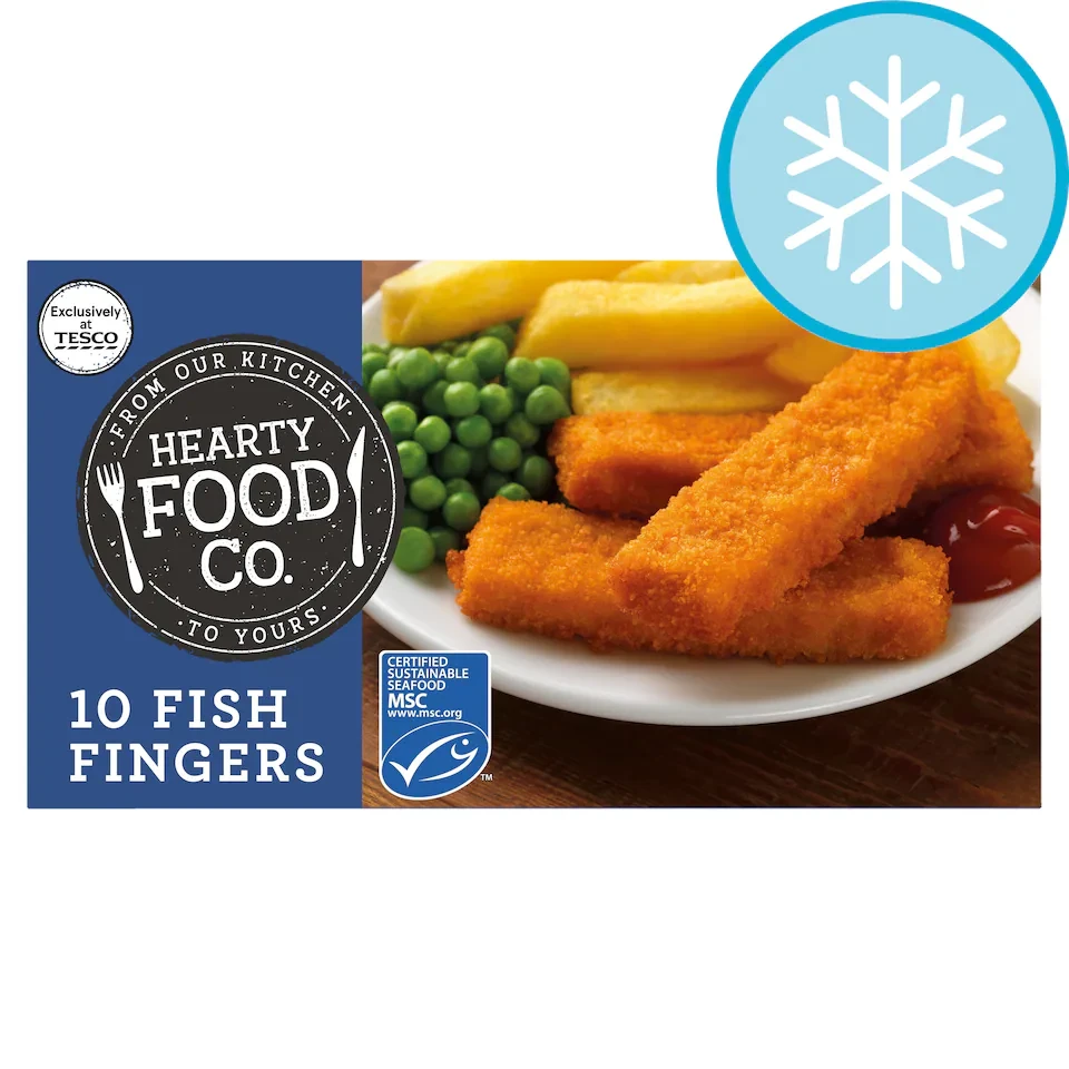Hearty Food Co Fish Fingers 10 Pack 250g