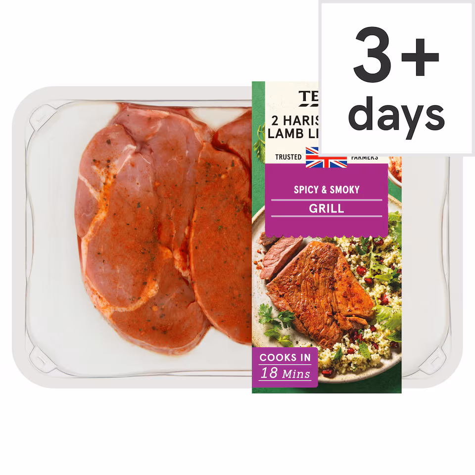 Tesco 2 Harissa Style Lamb Leg Steaks 250G