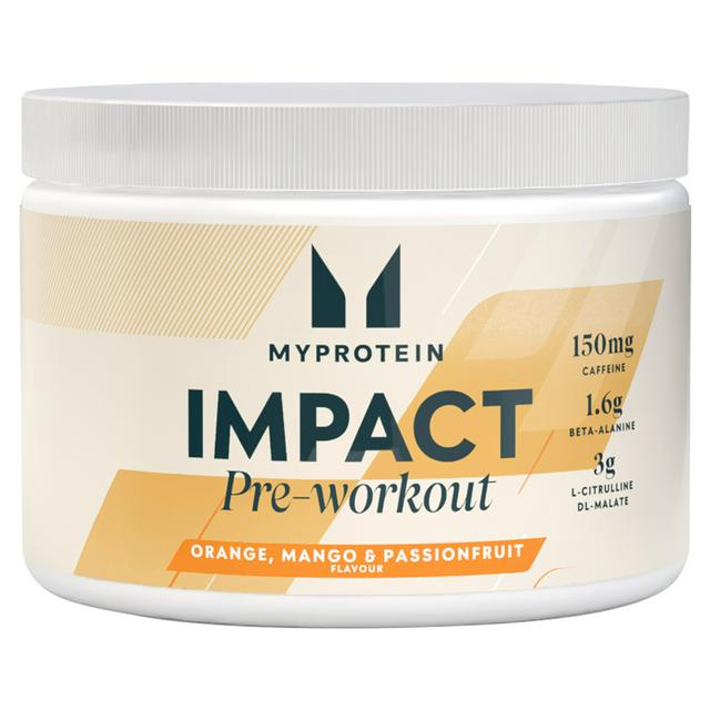 Myprotein Impact Pre Workout Orange Mango & Passion Fruit Flavour 150g