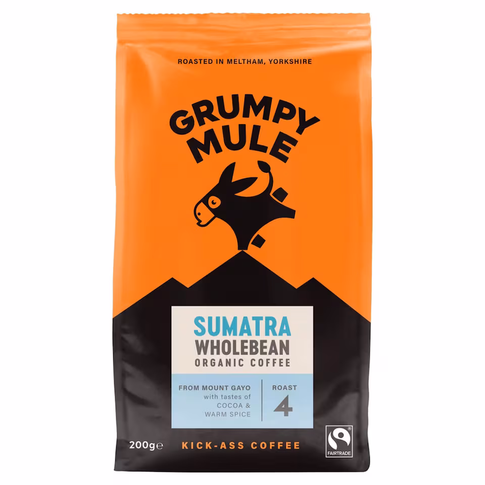 Organic Sumatra Coffee Beans 200g (Grumpy Mule)