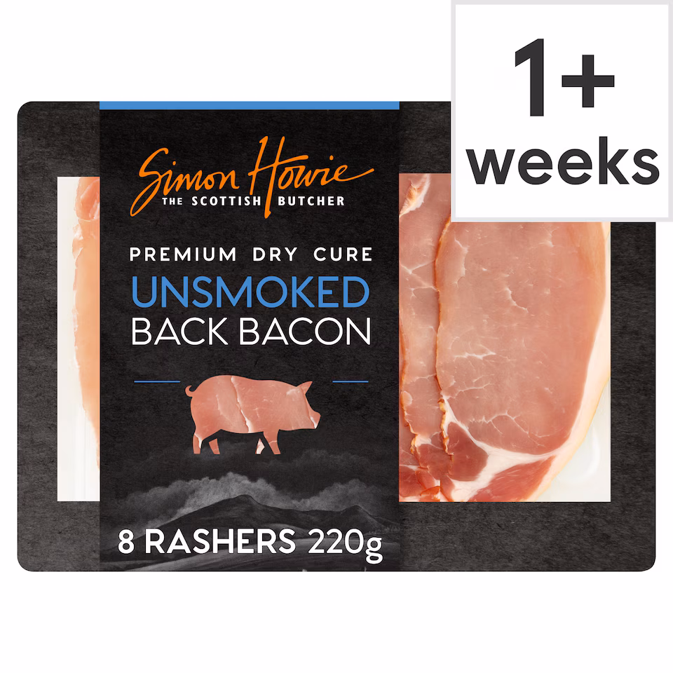 Simon Howie Drycure Unsmoked Back Bacon 220G(L)