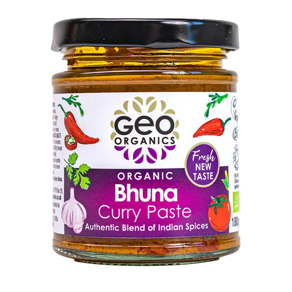 Organic Bhuna Curry Paste 180g (Geo Organics)