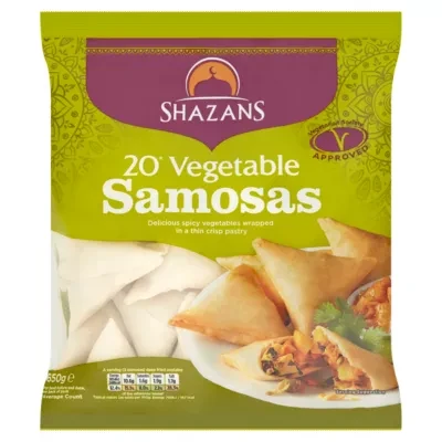 Shazans 20 Vegetable Samosas 650g