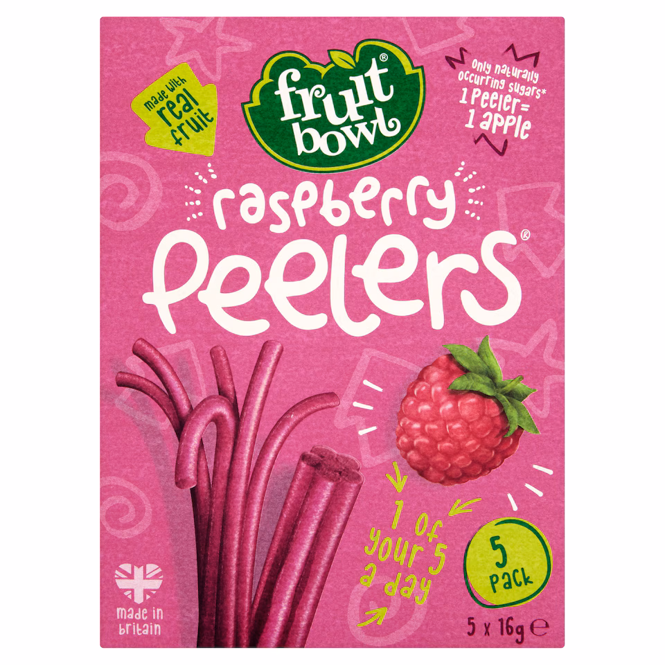 Fruit Bowl Raspberry Peelers 5X16g