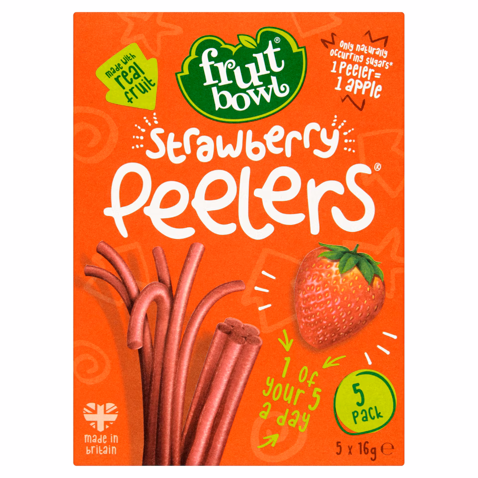 Fruit Bowl Strawberry Peelers 5X16g