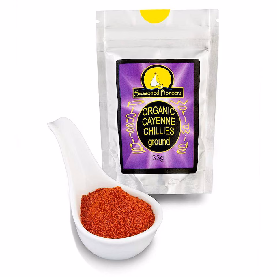 Seasoned Pioneers Organic Cayenne 33g