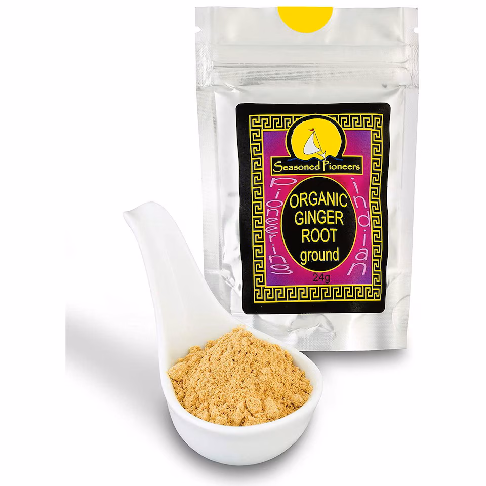 Seasoned Pioneers Organic Ground Ginger Powder 24g