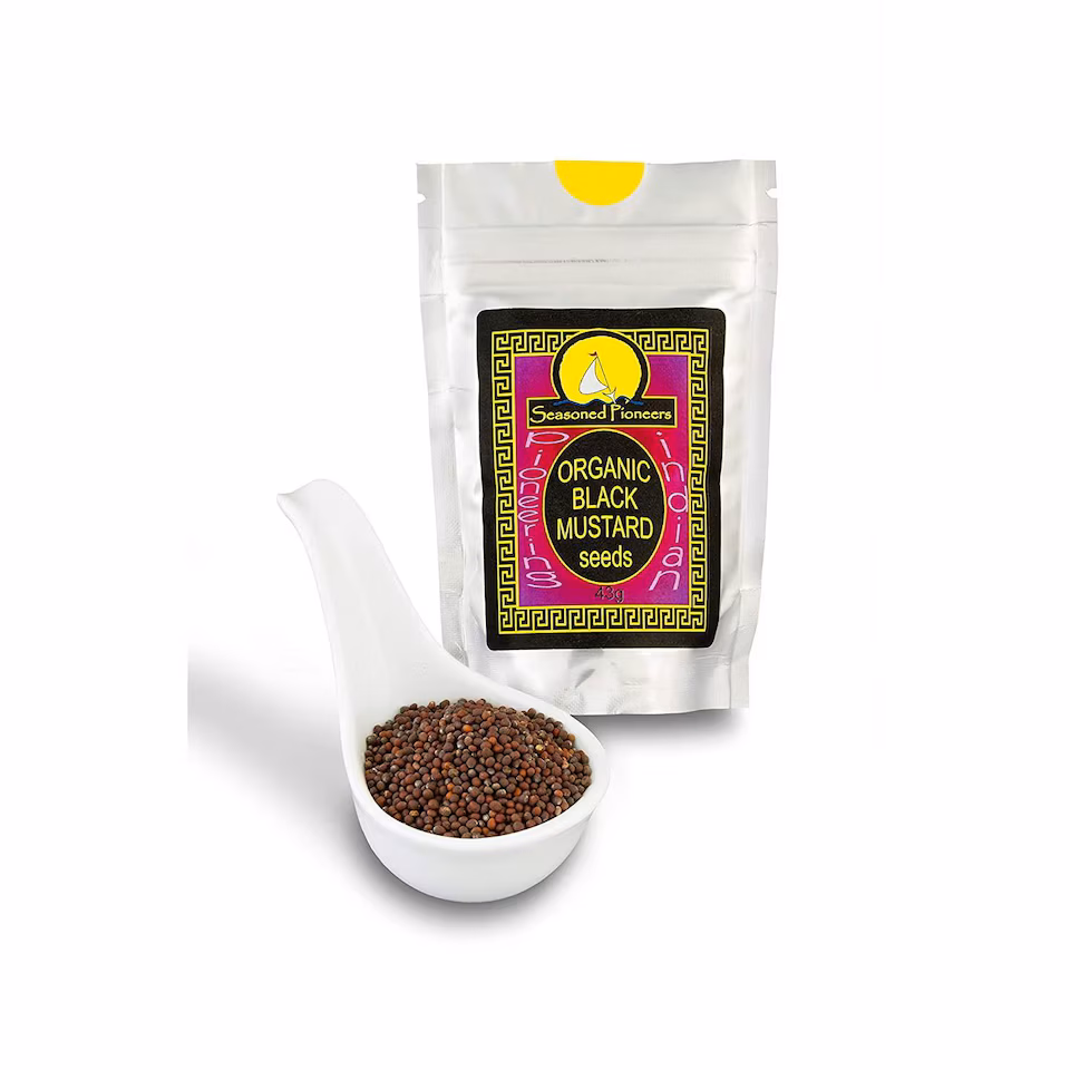 Seasoned Pioneers Organic Black Mustard Seeds 43g