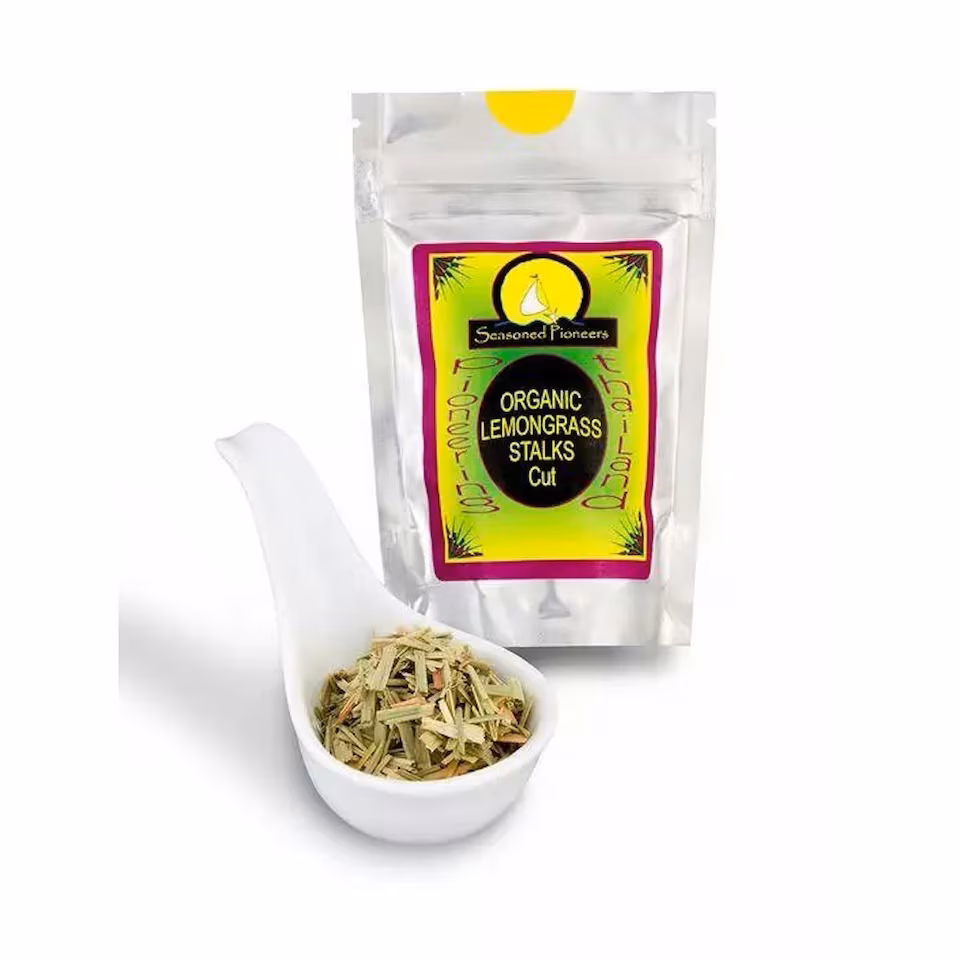 Seasoned Pioneers Lemongrass Organic Cut Stalks 6g