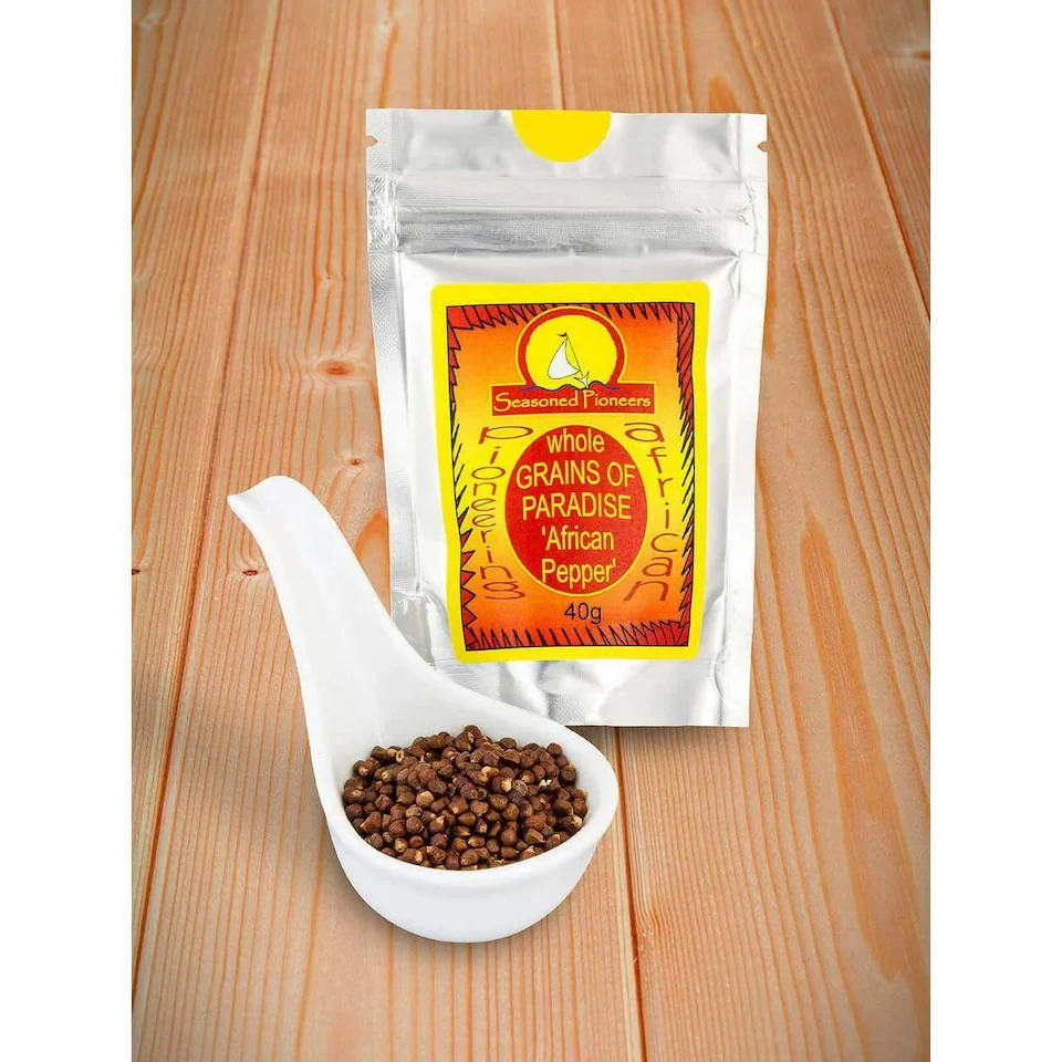 Seasoned Pioneers Grains Of Paradise African Pepper Whole Packet