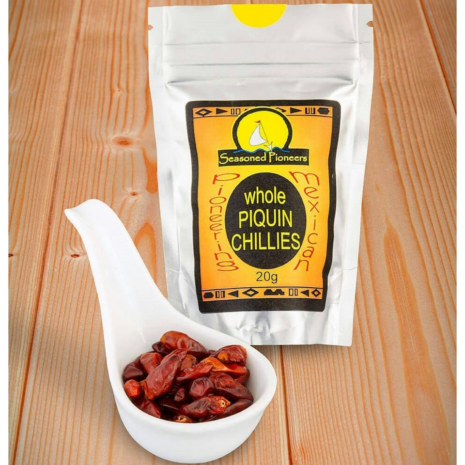 Seasoned Pioneers  Whole Piquin Chillies 20g