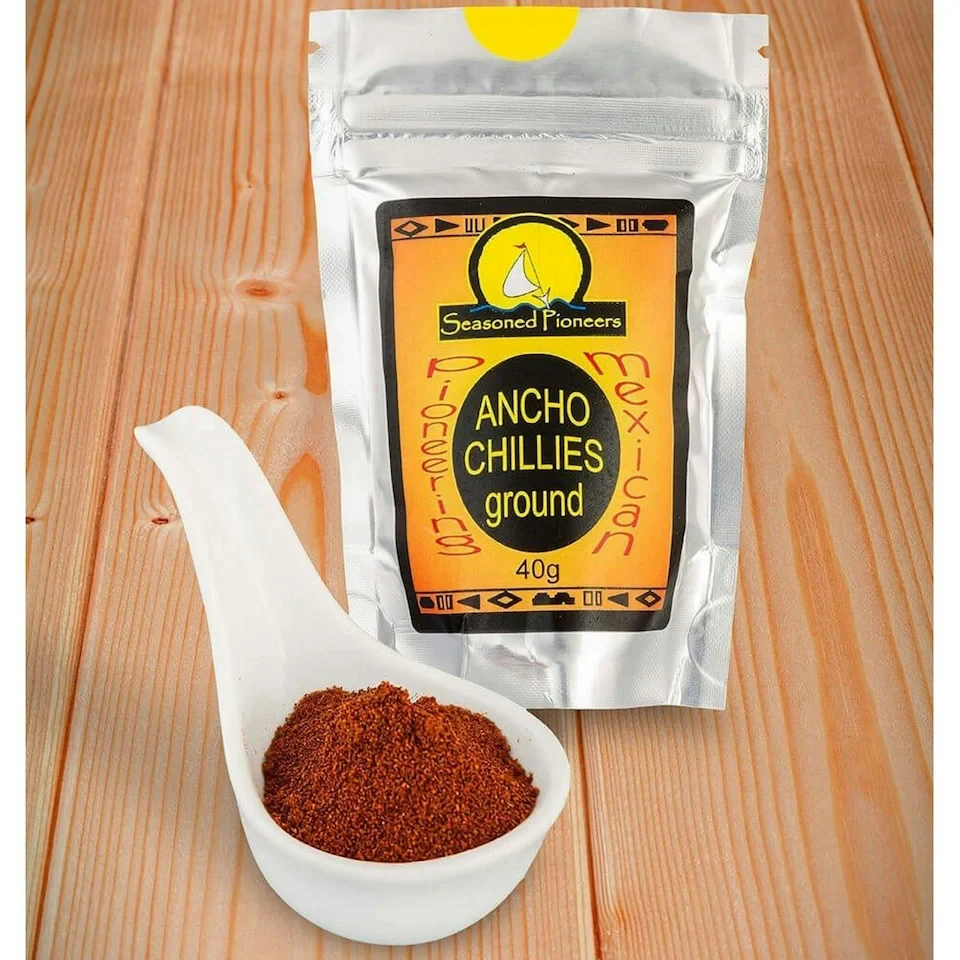 Seasoned Pioneers Ancho Chillies Ground 40g