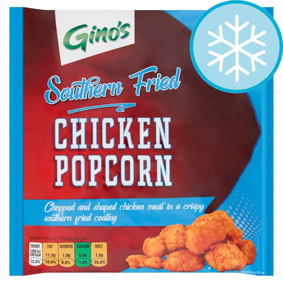 Ginos Popcorn Style Chicken 500G