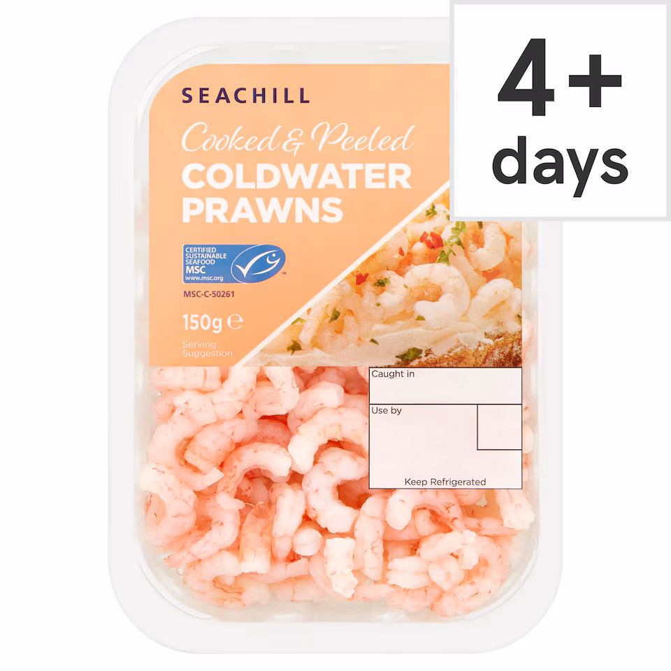 Seachill Cooked & Peeled Coldwater Prawns 150g