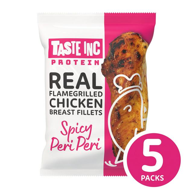 Taste Inc. Protein Real Flamegrilled Chicken Breast Fillets Spicy Peri Peri Multipack 5 x 35g