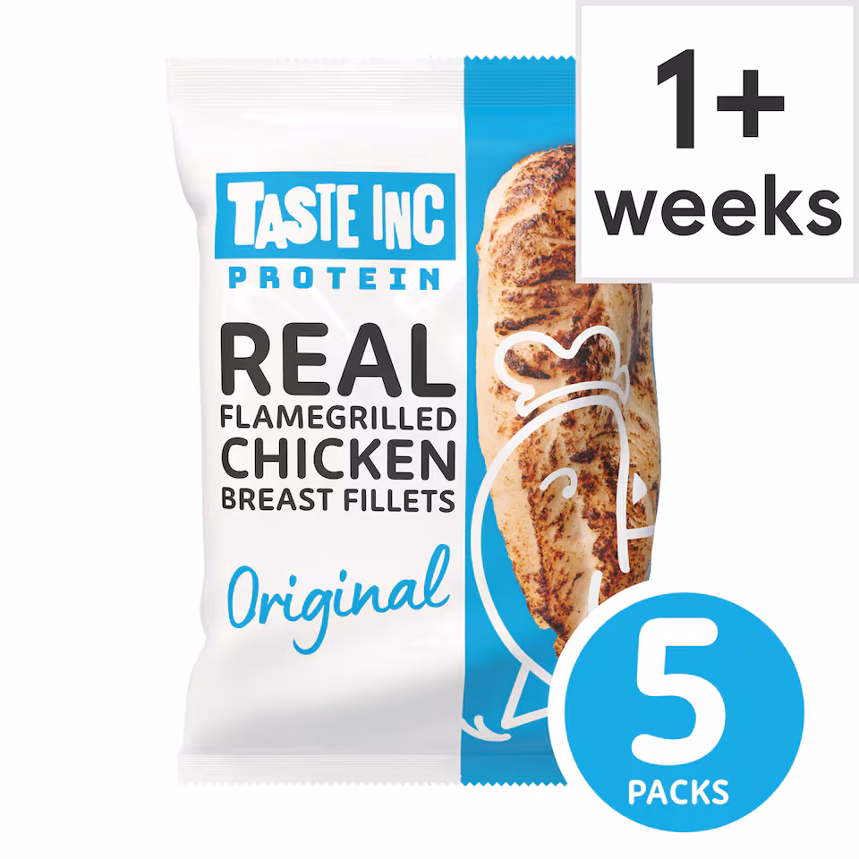 Taste Inc Protein Real Flamegrilled Chicken Breast Fillets Original Multipack (5x35g)