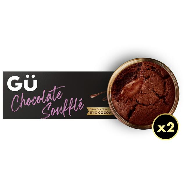 Gü Hot Chocolate Souffle Desserts 2 x 60g