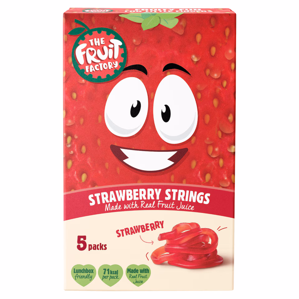 Fruit Factory Fruit Strings Strawberry 5X20g