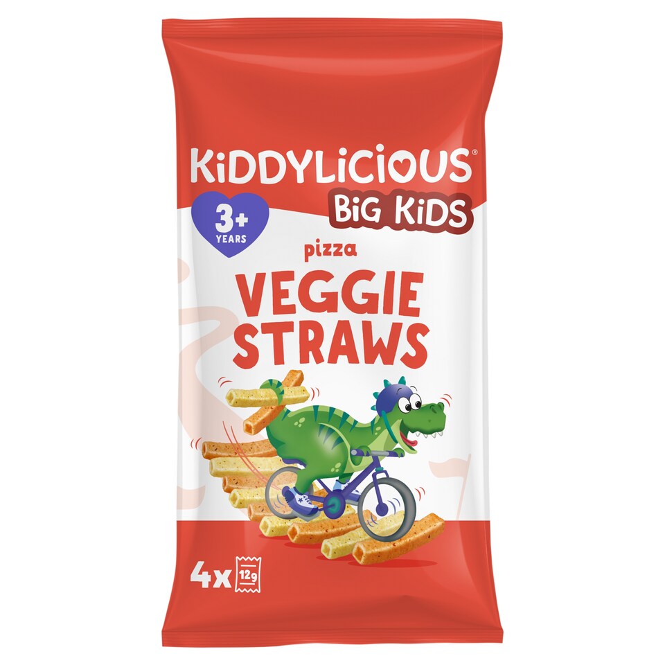 Kiddylicious Pizza Veggie Straws 4x12g