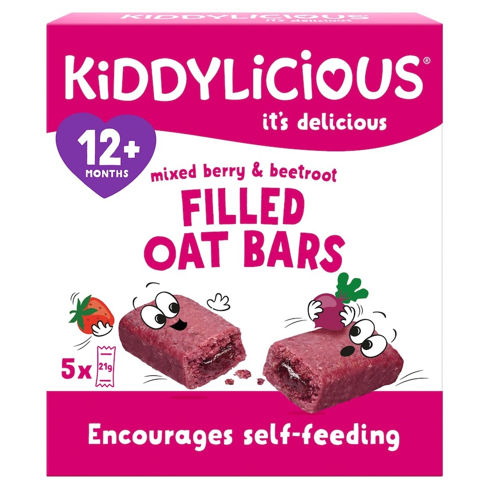Kiddylicious Berry & Beetroot Oat Bars 5x21g