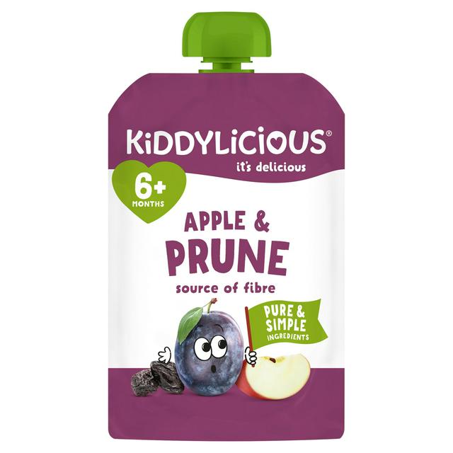 Kiddylicious Apple & Prune Pouch Baby Food 100g