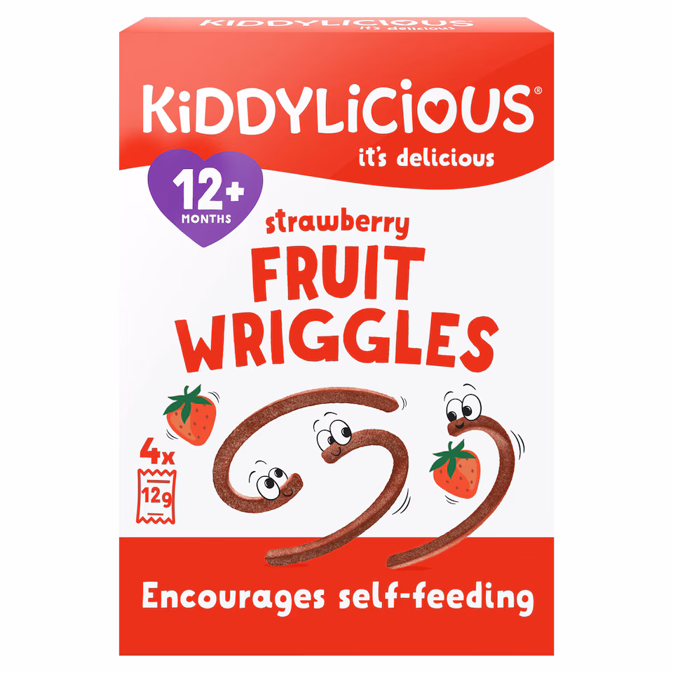 Kiddylicious Multi Wriggles Strawberry 48G