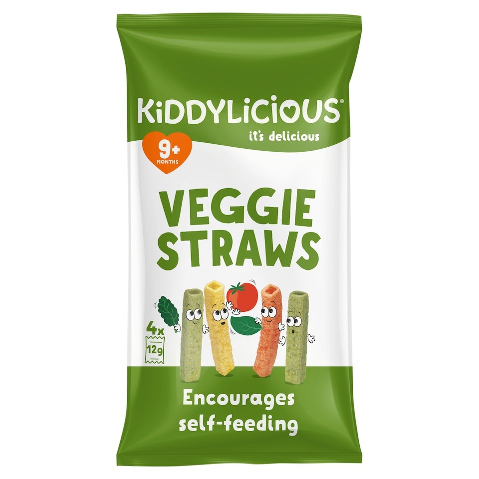 Kiddylicious Veggie Straws Multipack 4X12g