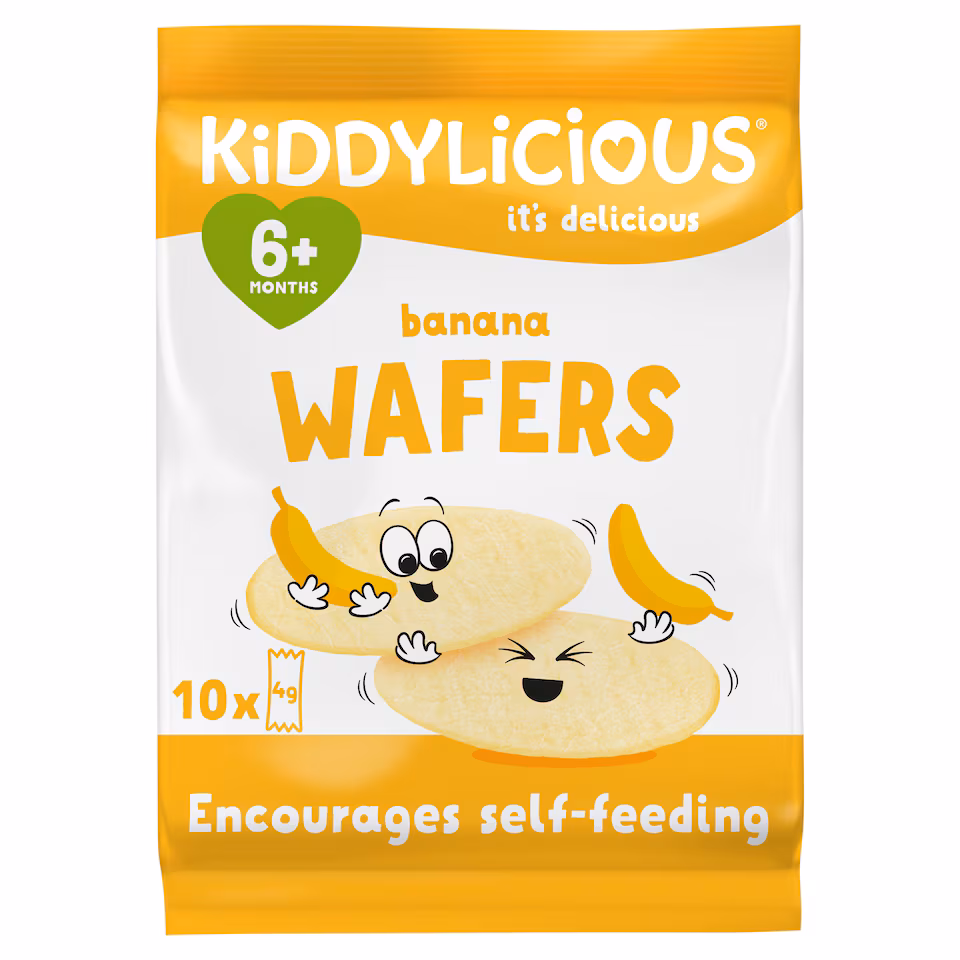 Kiddylicious Wafers Banana 40G