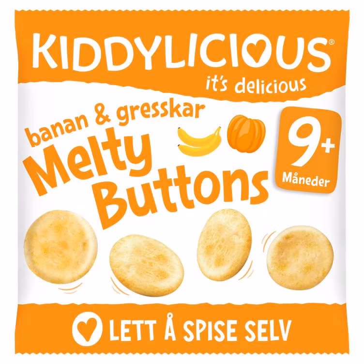 Pop-pop Banan & Gresskar fra 9 mnd, 6 g
