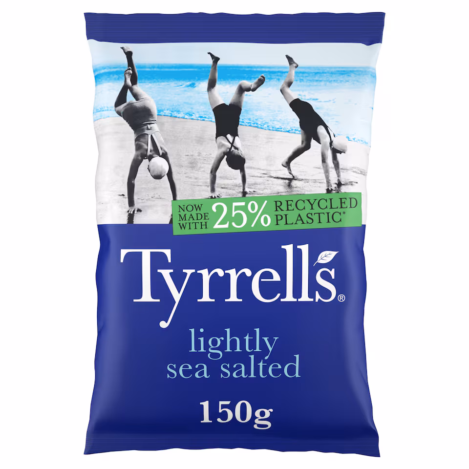 Tyrrells Lightly Sea Salted Sharing Crisps 150g