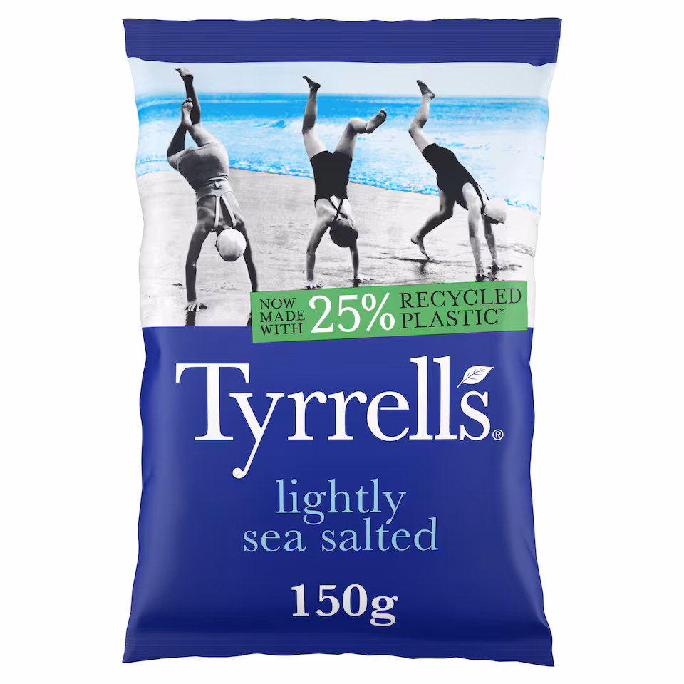 Tyrrells Lightly Sea Salted Sharing Crisps 150g