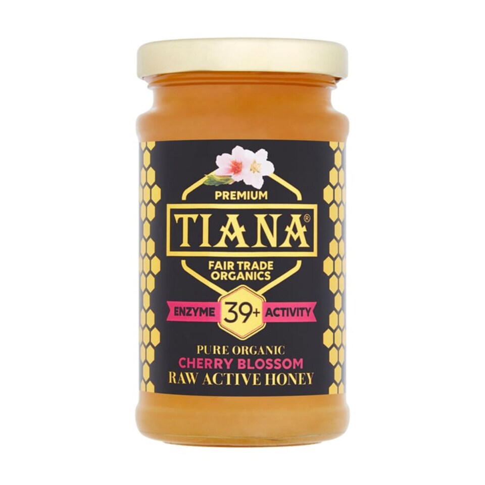 TIANA Organics Raw Active Cherry Blossom Honey Diastase 39, 250g | Bronze | Cherry blossom | 1