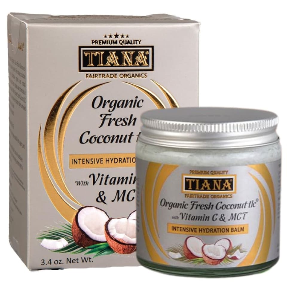 TIANA Fairtrade Organic Intensive Hydrating Face Balm Odourless 100ml | White | 100g | 1