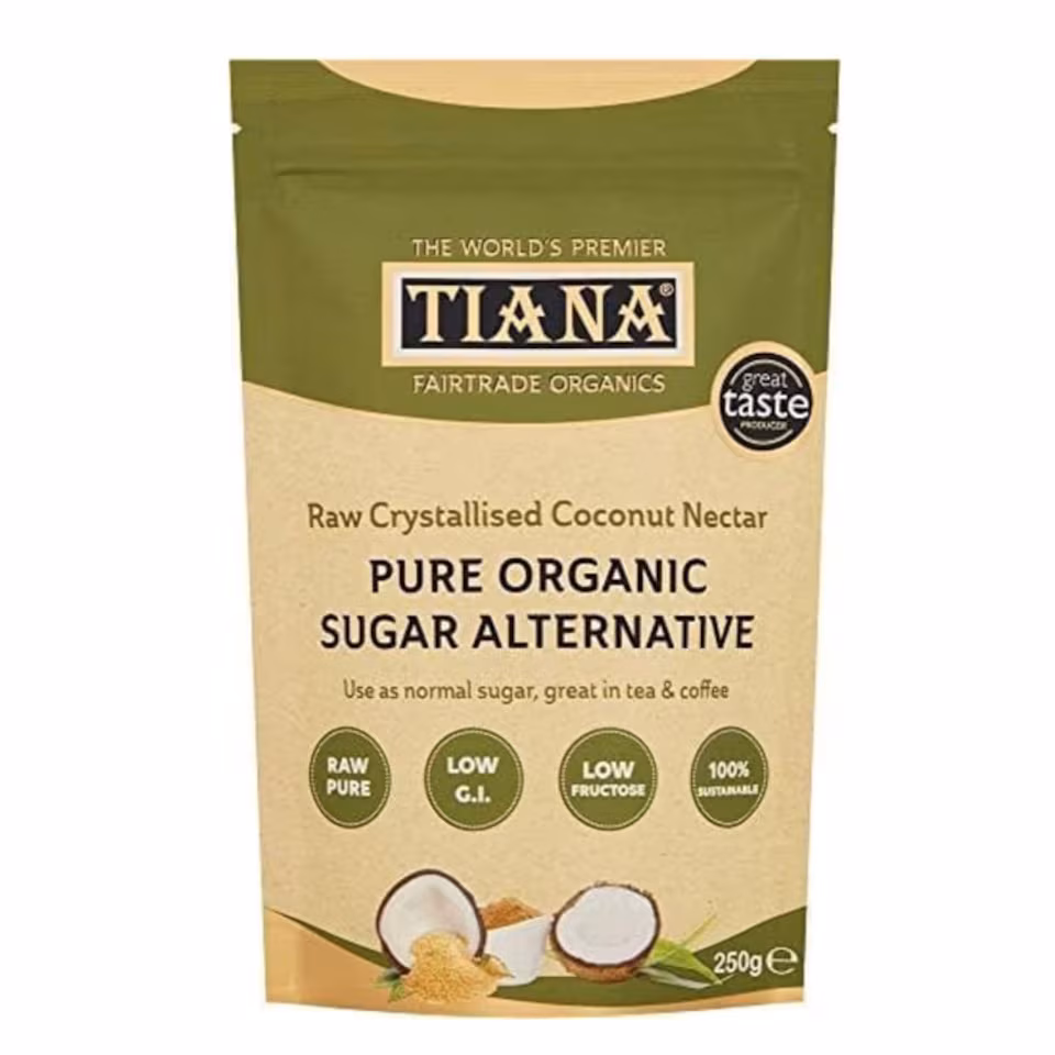TIANA Organics Crystallised Raw Coconut Nectar 250g P2 | Brown | Light Golden | One Size | Caramel | 2