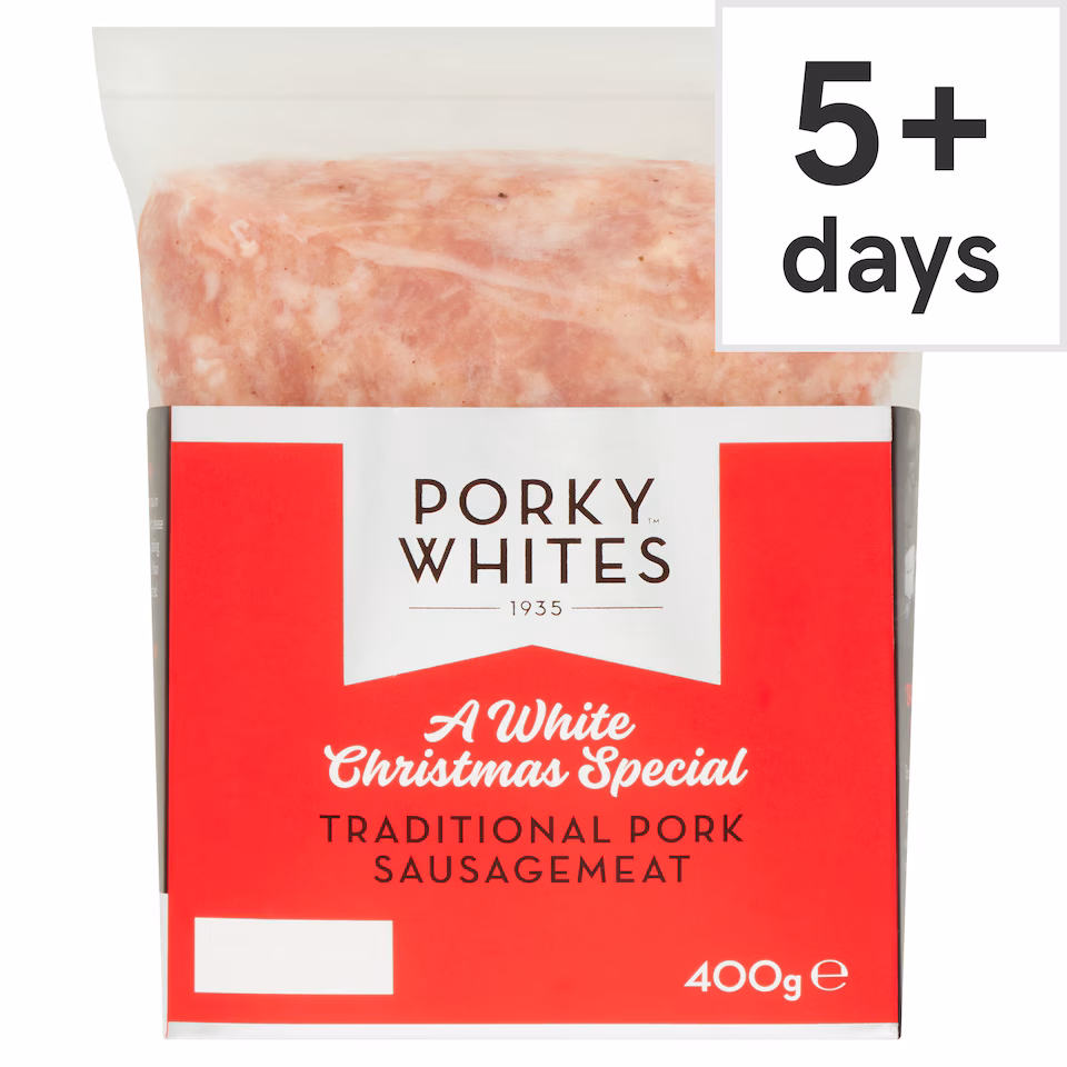 Porky Whites Traditional Pork Sausage Meat 400G