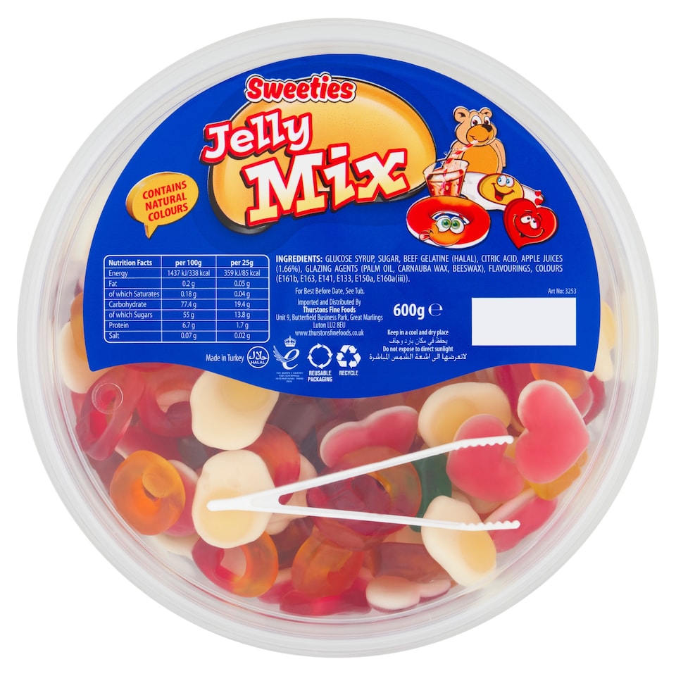 Sweeties Jelly Mix Sweets 600g