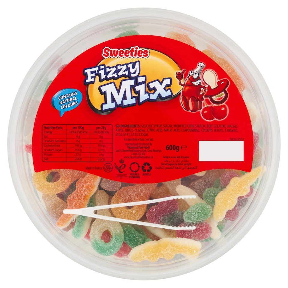 Sweeties Fizzy Mix Sweets 600g